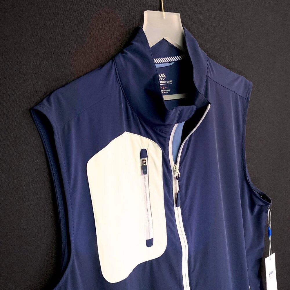 SOUTHERN TIDE Bowline Performance Vest Color- DRESS BLUE Size - MED - NWT